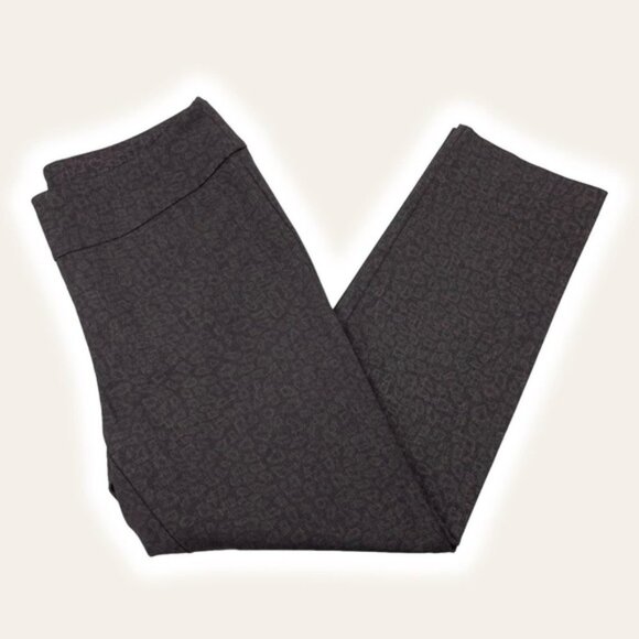 LISETTE L Straight Leg Pull On Pants Sz 12 Cheetah Print - Picture 1 of 6